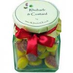 Glass Gift Jar of Rhubarb and Custard